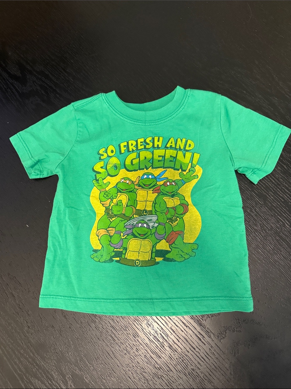 Kids Green Teenage Mutant Ninja Turtles Graphic Tee - So Fresh and So Green